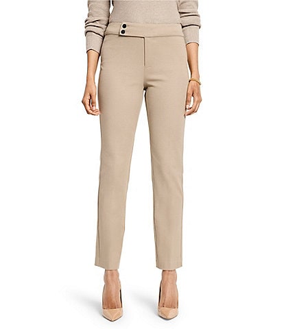 NIC + ZOE Plaza Woven Straight Leg Pull-On Pants