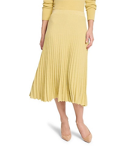 NIC + ZOE Ribbed Sweater Knit Midi Skirt