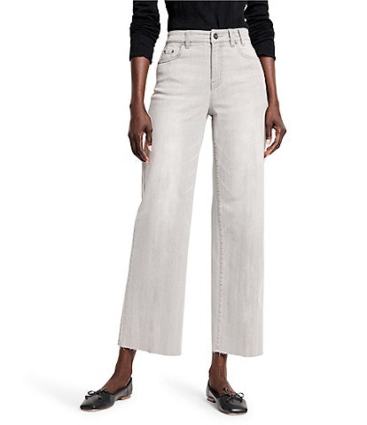 NIC + ZOE Weekend 28#double; 5-Pocket Wide Leg Ankle Jean