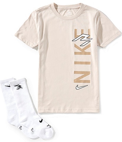 3BRAND by Russel Wilson Big Boys Short Sleeve Wordmark T-Shirt