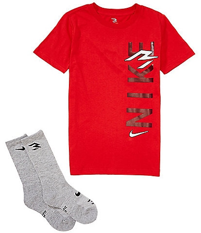 Nike 3BRAND by Russel Wilson Big Boys 8-20 Short-Sleeve Wordmark T-Shirt