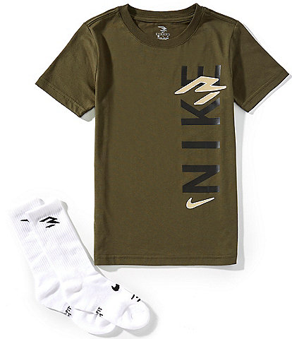 Nike 3BRAND by Russel Wilson Big Boys 8-20 Short-Sleeve Wordmark T-Shirt