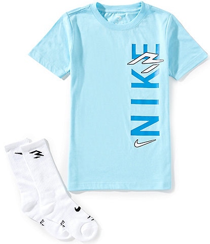 Nike 3BRAND by Russel Wilson Big Boys Short Sleeve Wordmark T-Shirt