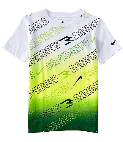 Nike 3BRAND By Russell Wilson Big Boys 8-20 Short Sleeve Dangeruss Dip-dye T-Shirt