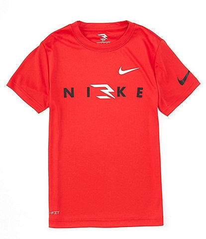 Nike 3Brand By Russell Wilson Big Boys 8-20 Short Sleeve Dual Logo Dri-Fit T-Shirt