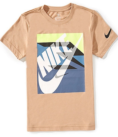 3BRAND By Russell Wilson Big Boys Short Sleeve Gradient Box Logo T-Shirt