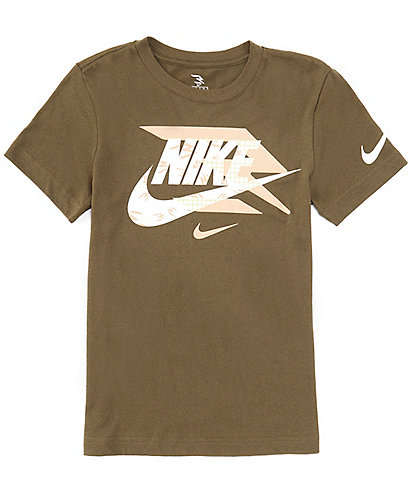 Nike 3BRAND By Russell Wilson Big Boys 8-20 Short Sleeve Swoosh Mash Up Graphic T-Shirt