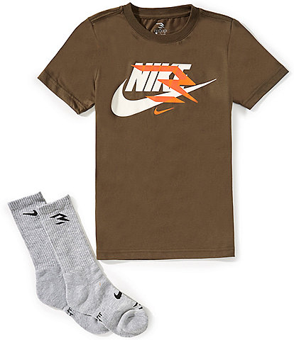 Nike 3BRAND by Russell Wilson Big Boys 8-20 Short Sleeve Mash Up Graphic T-Shirt