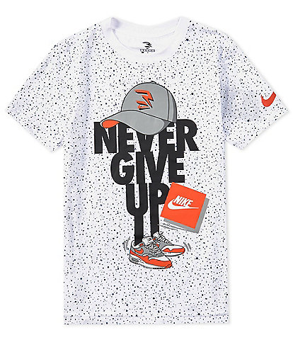 Nike 3BRAND by Russell Wilson Big Boys 8-20 Short Sleeve Never Give Up Capmando T-Shirt