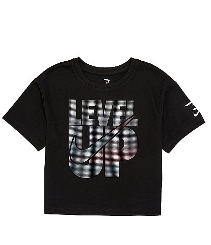 Nike 3BRAND By Russell Wilson Big Girls 7-16 Short Sleeve Level Up Boxy T-Shirt