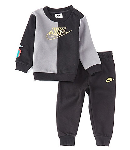 Nike Baby Boys 12-24 Months Long Sleeve Amplify Crewneck & Jogger 2-Piece Set