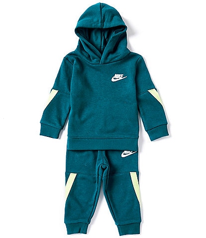 Nike Baby Boys 12-24 Months Long Sleeve Taped French Terry Hoodie & Matching Jogger Pant Set
