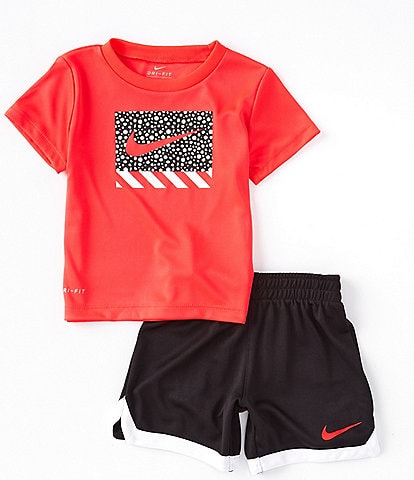 Nike Baby Boys 12-24 Months Short Sleeve Dri-FIT Swoosh Tee & Shorts Set