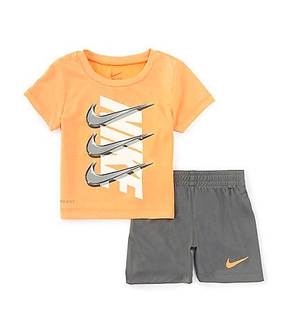 Nike Baby Boys 12-24 Months Short Sleeve Dropset Jersey T-Shirt & Double-Knit Shorts Set