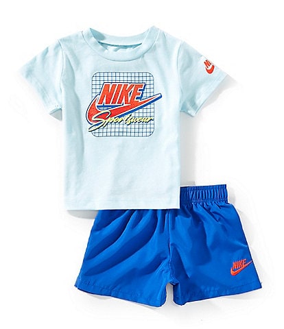 Nike Baby Boys 12-24 Months Short-Sleeve Logo T-Shirt & Coordinating Shorts Set