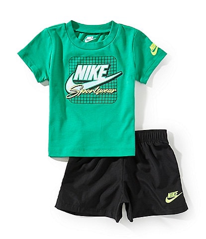 Nike Baby Boys 12-24 Months Short-Sleeve Logo T-Shirt & Coordinating Shorts Set