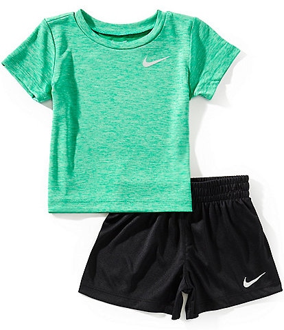 Nike Baby Boys 12-24 Months Short-Sleeve Printed T-Shirt & Solid Bike Shorts Set