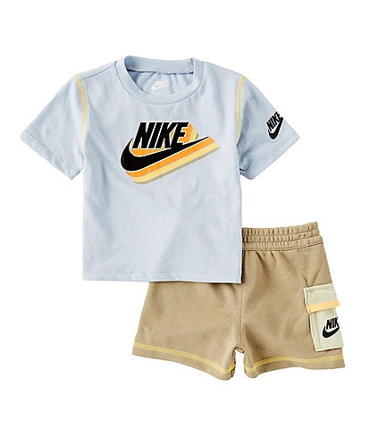 Nike Baby Boys 12-24 Months Short-Sleeve Reimagine Jersey T-Shirt & French Terry Shorts Set