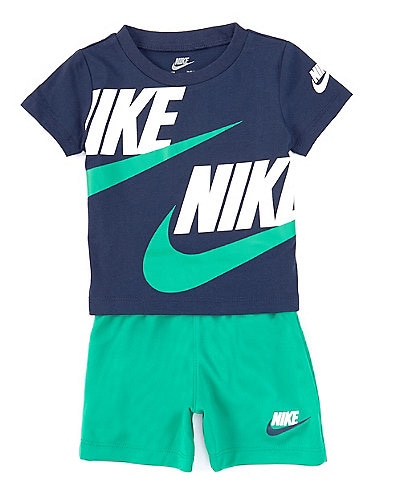 Nike Baby Boys 12-24 Months Short Sleeve Split Futura T-Shirt & Solid Shorts Set