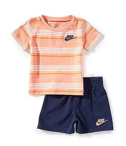 Nike Baby Boys 12-24 Months Stripe T-Shirt & Shorts Set