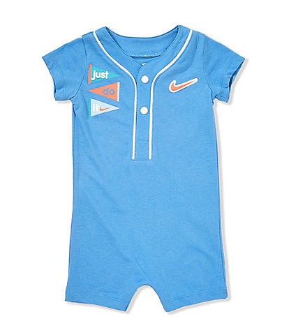 Nike Baby Boys Newborn-9 Months Short Sleeve Henley Shortall