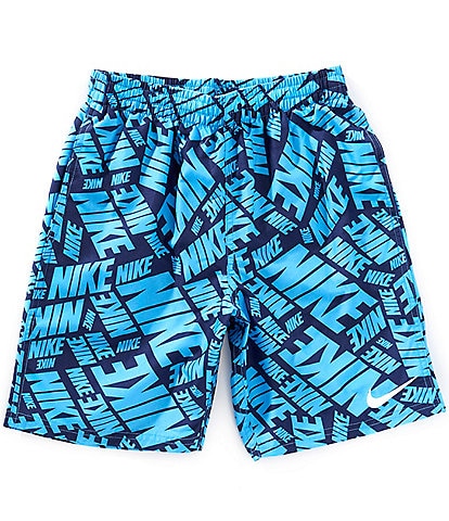 Nike Big Boys 8-20 Breaker Tossed Block 7" Inseam Volley Swim Trunks