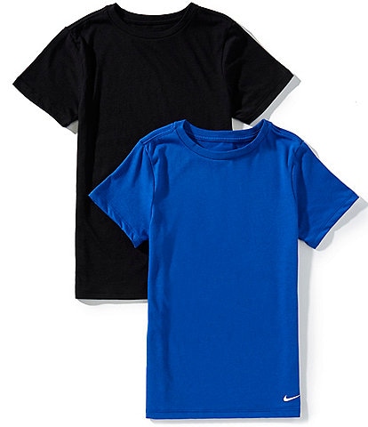 Nike Big Boys Short Sleeve Crew Undershirt 2-Pack