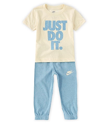Nike Little Boys 2T-4T Short Sleeve Sportswear Club Tee and Pants Set
