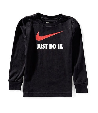 Nike Little Boys 2T-7 Long Sleeve Classic Just Do It Graphic T-Shirt