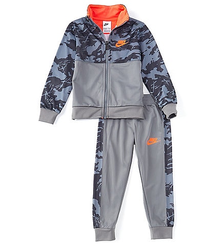 Nike Little Boys 2T-7 Long-Sleeve Nike Camo Printed Jacket & Jogger Pant Tricot Set