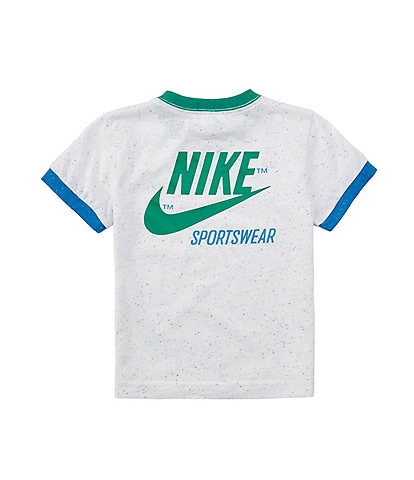 Nike Little Boys 2T-7 Short Sleeve Crew Neck Graphic Ringer T-Shirt