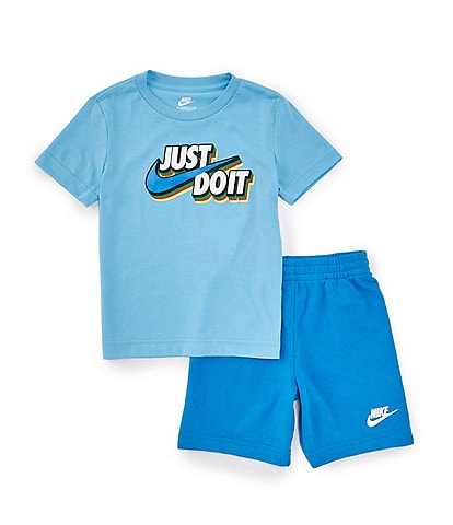 Nike Little Boys 2T-7 Short Sleeve Just Do It T-Shirt & Shorts Set