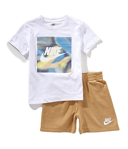 Nike Little Boys 2T-7 Short Sleeve Nike Club Express T-Shirt & Shorts Set