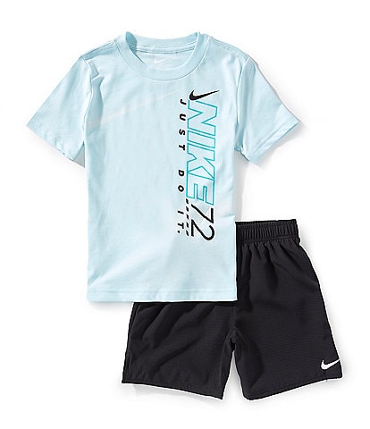 Nike Little Boys 2T-7 Short-Sleeve Rhythm Jersey T-Shirt & Dri-FIT Woven Shorts Set