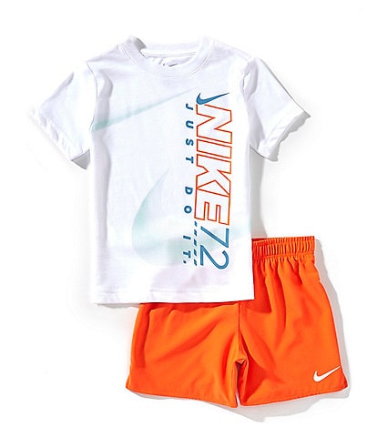 Nike Little Boys 2T-7 Short-Sleeve Rhythm Jersey T-Shirt & Dri-FIT Woven Shorts Set