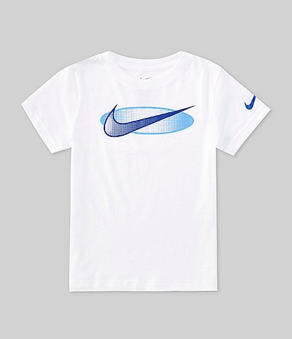 Nike Little Boys 2T-7 Short Sleeve Swoosh Logo T-Shirt