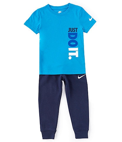 Nike Little Boys 4-7 Short Sleeve Graphic Tee and Jogger Pants Set