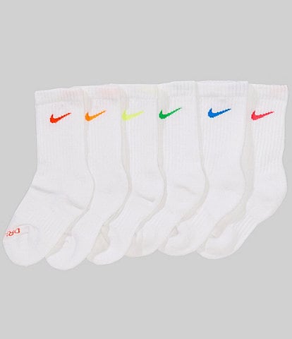 Nike Little Boys 4-7 Performance Crew Socks 6-Pack