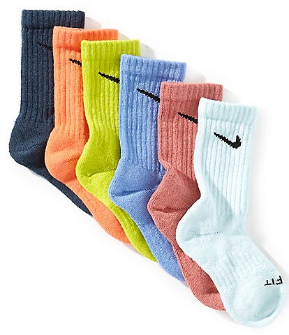 Nike Little Boys 4-7 Performance Crew Socks 6-Pack