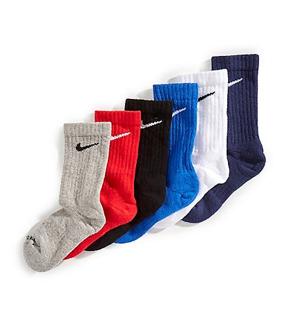 Nike Little Boys 4-7 Performance Crew Socks 6-Pack
