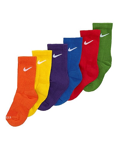 Nike Little Boys 4-7 Performance Crew Socks 6-Pack