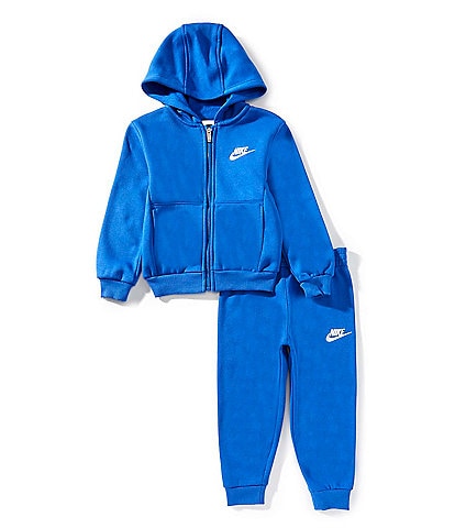 Nike Little Boys Long Sleeve FZ Club Zip Hoodie & Joggers 2-Piece Set