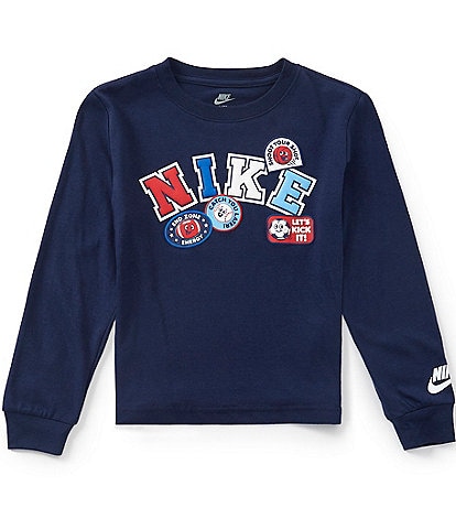Nike Little Boys Long Sleeve Graphic Tee