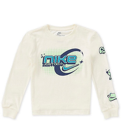 Nike Little Boys Long Sleeve Y2K Star T-Shirt