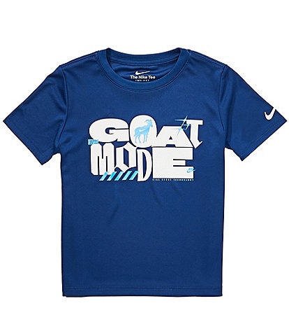 Nike Little Boys Short Sleeve Dri-Fit Goat Mode Graphic Tee