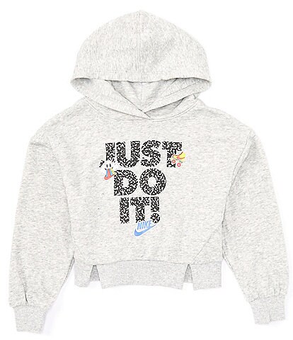 Nike Little Girls 2T-6X Long Sleeve Notebook French Terry Hoodie