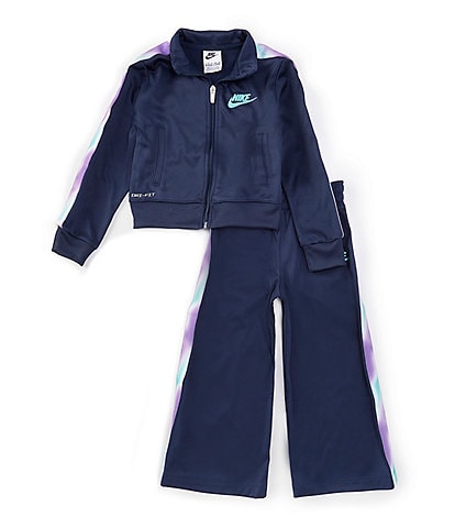 Nike Little Girls 2T-6X Long Sleeve Solarized Track Jacket & Jogger Pant Set