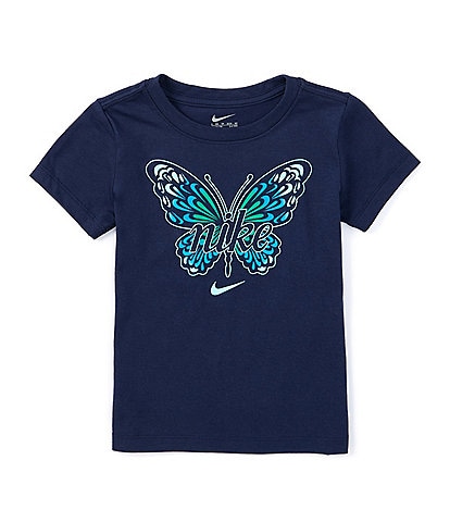 Nike Little Girls 2T-6X Meta-Morph Ringlet Graphic Short Sleeve T-Shirt