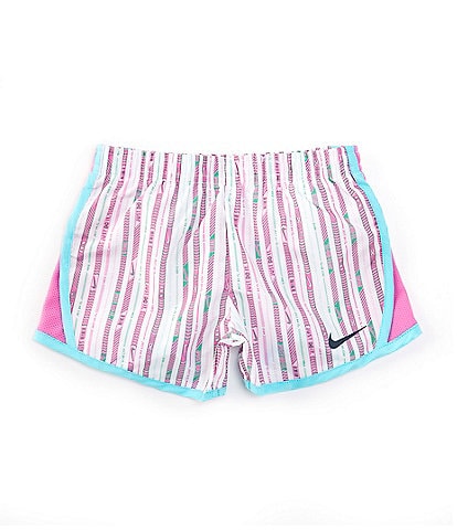 Nike Little Girls 4-6X Happy Camper Striped Shorts