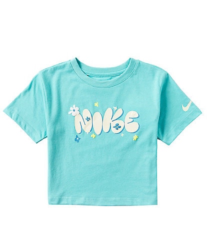 Nike Little Girls 4-6X Short Sleeve Izzy Graphic Jersey Knit T-Shirt